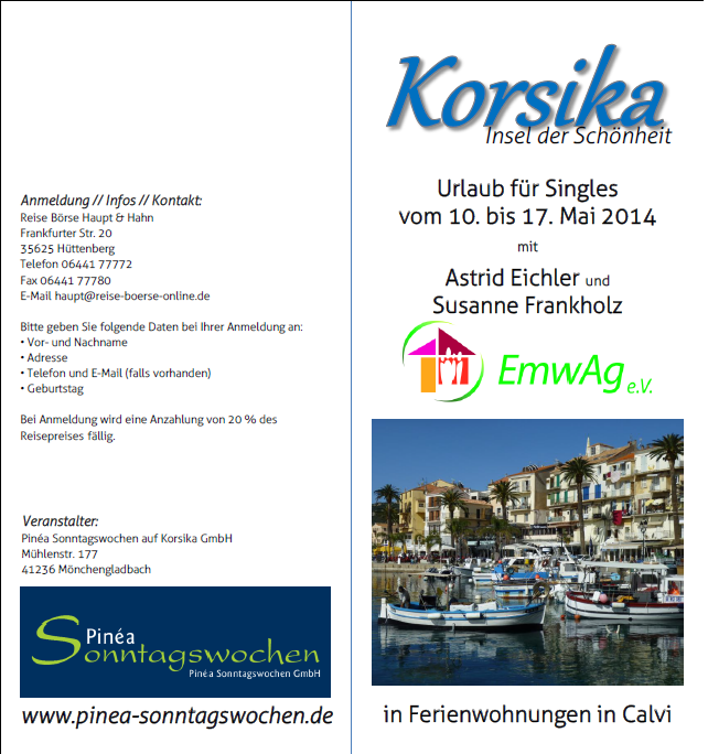 Urlaub für Singles - Freizeit - Calvi/Korsika