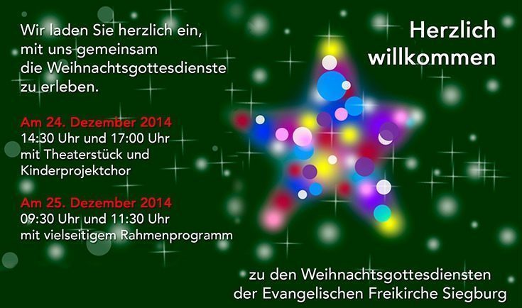 Weihnachsgottesdienst in Siegburg - besonderer Gottesdienst - Siegburg - Köln, Bonn & Rhein-Sieg-Kreis