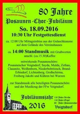 Posaunenchortreffen Voigtsdorf, besonderer Gottesdienst, Voigtsdorf, Sachsen