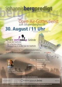 Open-Air-Gottesdienst, Großveranstaltung, Wuppertal, Nordrhein-Westfalen