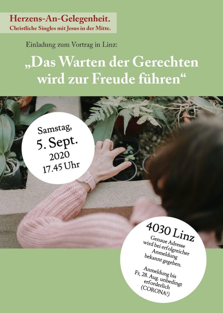 „Das Warten der Gerechten wird zur Freude führen“ - Vortrag - Diskussionsrunde - Linz