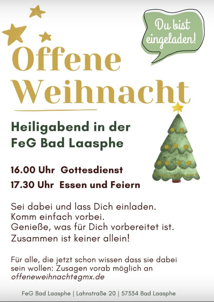 🌟Heiligabend gemeinsam🌟 - Party - Bad Laasphe